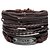 cheap Others-4pcs Men&#039;s Leather Bracelet Retro Rope Plaited Wrap Feather Unique Design Hip-Hop PU(Polyurethane) Bracelet Jewelry Brown For Gift Daily