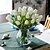 abordables Petite Déco Intérieure-fleur artificielle en plastique de table européenne 10 bouquet 33cm