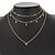 cheap Necklaces-Women&#039;s Layered Necklace Stacking Stackable Star North Star Elegant Fashion European Chrome Imitation Diamond Gold 30 cm Necklace Jewelry 1pc For Daily Date