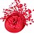 abordables Chapeaux-Chapeau de Fête Soirée Mariage Fête scolaire Chapeau Fleur Femme Rouge Floral / Chappeaux Bibi / Tissu / Rétro Vintage