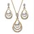 cheap Jewelry Sets-Women&#039;s Drop Earrings Pendant Necklace 3D Pear Stylish Elegant Classic fancy Imitation Pearl Earrings Jewelry Gold / Silver For Gift Daily 1 set