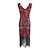 cheap Vintage Dresses-The Great Gatsby Charleston Roaring 20s 1920s Cocktail Dress Vintage Dress Flapper Dress Party Costume Masquerade Prom Dress Halloween Costumes Prom Dresses Adults&#039; Women&#039;s Sequins Tassel Fringe Lace
