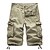 cheap Pants-Men&#039;s Cargo Shorts Shorts Solid Color Zipper Pocket Classic Knee Length Cycling Outdoor 100% Cotton Casual Stylish Wine Red White gray Inelastic / Summer