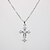 cheap Men&#039;s Necklaces-Women&#039;s Men&#039;s Pendant Necklace Necklace Classic Cross Dainty Unique Design Trendy Silver Plated Gold Plated Chrome Silver Gold 42 cm Necklace Jewelry 1pc For Street Carnival Holiday Club Festival