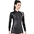 cheap Wetsuits, Diving Suits &amp; Rash Guard Shirts-Women&#039;s 3mm Wetsuit Top Wetsuit Jacket Top SCR Neoprene Stretchy Thermal Warm Quick Dry Front Zip Long Sleeve - Patchwork Swimming Diving Surfing Autumn / Fall Winter Spring / Summer