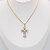 cheap Men&#039;s Necklaces-Women&#039;s Men&#039;s Pendant Necklace Necklace Classic Cross Dainty Unique Design Trendy Silver Plated Gold Plated Chrome Silver Gold 42 cm Necklace Jewelry 1pc For Street Carnival Holiday Club Festival