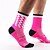cheap Cycling Clothing-Men&#039;s Women&#039;s Athletic Sports Socks Crew Socks Cycling Socks Compression Compression Socks Breathable Reduces Chafing Orange+White Black Pink Winter Nylon Road Bike Fitness Mountain Bike MTB Stretchy