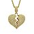 abordables Collares para Hombre-Hombre Cristal Collares con colgantes Corazón roto Corazón Relación Moda Europeo De moda Cromo Dorado Plata 60 cm Gargantillas Joyas 1 PC Para Calle Diario Carnaval