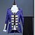cheap Vintage Dresses-Prince Cosplay Costume Tuxedo Suits &amp; Blazers Tailcoat Men&#039;s Embossed Rococo Medieval 18th Century Party Prom Halloween Carnival Festival / Holiday Lace Purple / Red / LightBlue Men&#039;s Carnival / Top