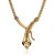 billige Mode Halskæde-Dame Kort halskæde Slange Chrome Sølv Guld 45+5 cm Halskæder Smykker 1 stk Til Karneval
