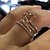 cheap Women&#039;s Jewelry-3pcs Ring For Women&#039;s Cubic Zirconia White Wedding Alloy Classic