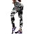 abordables Deporte Athleisure-Mujer Pantalones de yoga Alta cintura Medias / Mallas Largas Polainas Prendas de abajo Cráneos Moda Control de barriga Levantamiento de tope Dispersor de humedad Violeta Rojo Azul Aptitud física