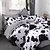 cheap Home &amp; Garden-Cow Print Duvet Cover Bedding Sets Comforter Cover with 1 Duvet Cover or Coverlet，1Sheet，2 Pillowcases for Double/Queen/King(1 Pillowcase for Twin/Single)