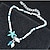 abordables Bijoux de Corps-Bracelet de cheville Bohème Européen Ethnique Femme Bijoux de Corps Pour Quotidien Perlé Résine Alliage Étoile de mer Bleu 1pc