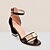 cheap Sandals-Women&#039;s Sandals Heel Sandals Block Heel Sandals Buckle Block Heel Open Toe Sexy Classic Minimalism Daily Party &amp; Evening Leatherette Summer Color Block Black Red