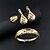 preiswerte Others-Damen Gold Brautschmuck-Sets Gliederkette Botanisch Vintage Strass Ohrringe Schmuck Gold Für Hochzeit Geschenk Verlobung 1 Set
