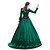 cheap Cosplay &amp; Costumes-Princess Maria Antonietta Floral Style Rococo Victorian Renaissance Vacation Dress Dress Party Costume Masquerade Women&#039;s Lace Costume Green Vintage Cosplay 3/4 Length Sleeve Christmas Halloween