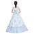 cheap Cosplay &amp; Costumes-Princess Maria Antonietta Floral Style Rococo Victorian Renaissance Vacation Dress Dress Party Costume Masquerade Prom Dress Women&#039;s Lace Costume Blue Vintage Cosplay Short Sleeve Christmas Halloween