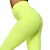 baratos Yoga Leggings-Mulheres Calças de ioga Cintura Alta Meia-calça Leggings Calças Jacquard Côr Sólida Compressão abdominal Butt Lift Secagem Rápida Azul Claro Roxo Rosa empoeirada Ioga Treino de Ginástica Corrida