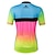 cheap Cycling Clothing-Miloto Women&#039;s Short Sleeve Cycling Jersey with Shorts - Rainbow Plus Size Bike Jersey, Reflective Strips, Sweat-wicking Spandex Gradient / Stretchy