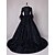 cheap Cosplay &amp; Costumes-Floral Style Rococo Victorian Renaissance Christmas flare Dress Party Costume Masquerade Prom Dress Floor Length Princess Women&#039;s Ball Gown Square Neck Christmas Halloween Party / Evening
