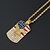 cheap Men&#039;s Necklaces-Men&#039;s Pendant Necklace American flag Eagle Flag Patriotic Jewelry European Trendy Casual / Sporty Stainless Steel Gold 60 cm Necklace Jewelry 1pc For Gift Daily Festival
