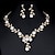 economico gioielli-Rhinestone Alloy Bridal Jewelry Set