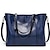 cheap Bags-Women&#039;s Bags PU Leather Shoulder Strap Tote Top Handle Bag Zipper Solid Color Daily Tote Handbags Wine Black Blue Dark Red