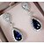 preiswerte Modische Ohrringe-Damen Ohrring Kubikzirkonia Tropfen Vintage-Stil Diamantimitate Luxus Anhänger Stil Ohrringe Schmuck Dunkelblau Für 1 Paar Party Hochzeit Verlobung