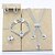 cheap Jewelry Sets-Women&#039;s Silver Gold Bridal Jewelry Sets Link / Chain Pear Vintage Earrings Jewelry Silver / Gold For Wedding Gift Engagement 1 set