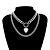 cheap Men&#039;s Necklaces-Men&#039;s Women&#039;s Silver Choker Necklace Chain Necklace Rope Totem Series XOXO Shell Statement Punk Trendy Rock Chrome Silver Gold Silver 40 cm Necklace Jewelry 1pc For Street Carnival Club Festival