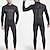 cheap Wetsuits, Diving Suits &amp; Rash Guard Shirts-SBART Men&#039;s Full Wetsuit 5mm SCR Neoprene Diving Suit Thermal Warm Anatomic Design Quick Dry Micro-elastic Long Sleeve Back Zip - Swimming Diving Surfing Scuba Patchwork Autumn / Fall Spring Summer