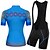 cheap Cycling Clothing-Malciklo Women&#039;s Short Sleeve Cycling Jersey with Bib Shorts Summer Orange+White Yellow Blue Floral Botanical Bike Clothing Suit Quick Dry Breathable Reflective Strips Back Pocket Sweat wicking Sports