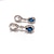 abordables Pendientes-Mujer Pendiente Circonita Gota Estilo retro Diamante Sintético Lujo Colgante Aretes Joyas Azul Oscuro Para 1 Par Fiesta Boda Pedida