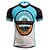 cheap Cycling Clothing-21Grams® California Republic Funny Short Sleeve Men&#039;s Cycling Jersey - Black / Green Bike Breathable Quick Dry Moisture Wicking Jersey Top Sports Terylene Summer Mountain Bike MTB Clothing Apparel