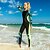 baratos Beach Dresses-SBART Mulheres Segunda-pele para Mergulho Fibra Sintética Roupas de Mergulho Proteção Solar UV Secagem Rápida Com Stretch Corpo Inteiro Zíper Frontal - Natação Surfe Snorkeling Folhas Impressão