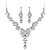 cheap Others-elegant necklace earrings bridal austrian crystal jewelry sets brides wedding costume accessories gifts for women
