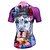 cheap Cycling Clothing-21Grams Women&#039;s Cycling Jersey Short Sleeve Bike Jersey Top with 3 Rear Pockets Breathable Quick Dry Moisture Wicking Mountain Bike MTB Road Bike Cycling Violet Elastane Polyester 3D Lion Animal