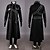 cheap Cosplay &amp; Costumes-Inspired by SAO Swords Art Online Kirito Anime Cosplay Costumes Japanese Cosplay Suits Halloween Long Sleeve Pants Gloves Cloak For Men&#039;s Women&#039;s / T-shirt / Shoulder Armor / T-shirt / Shoulder Armor