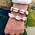 abordables Bracelets-Bracelet de métier à tisser Femme Coquillage Forme coquille Tropique Bracelet Bijoux Noir Beige pour Mariage Cadeau Carnaval Sortie Bikini