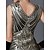 billige Vintage kjoler-De livlige 20-årene 1920-tallet De stormende 20-årene Cocktail Kjole Vintage kjole Flapper kjole Kjoler Halloween Kostumer Ballkjoler Over Knæet Den store Gatsby Charleston Dame Paljetter Ensfarget