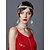 abordables Vestidos antiguos-Retro Antiguo Rugido 20s 1920s El gran Gatsby Tocados Diadema de estilo flapper El gran Gatsby charlestón Dama Mujer Borlas Color sólido Borla Vestido de Gala Víspera de Todos los Santos Fiesta