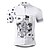 cheap Bike Accessories-21Grams Poker Men&#039;s Short Sleeve Cycling Jersey - White Bike Jersey Top Quick Dry Moisture Wicking Breathable Sports Summer Mesh Terylene Mountain Bike MTB Clothing Apparel / Micro-elastic / Race Fit