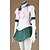 abordables Cosplay &amp; Costumes-Inspiré par Cosplay Écolières Manga Costumes de Cosplay Japonais Costumes de Cosplay Sans Manches Robe Gants Ruban Pour Homme Femme Fille