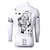 cheap Cycling Clothing-21Grams® Funny Poker Long Sleeve Men&#039;s Cycling Jersey - Black+White Bike UV Resistant Breathable Quick Dry Jersey Top Sports 100% Polyester Winter Summer Mountain Bike MTB Road Bike Cycling Clothing