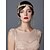 billige Vintage kjoler-Retro / vintage De livlige 20-årene 1920-tallet Den store Gatsby Hodeplagg Flapperpannebånd i 1920-stil Den store Gatsby Charleston Gentlewoman Dame Dusk Ballkjole Halloween Fest Forretning