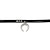 preiswerte Modische Halsketten-Damen Halsketten Stoff Schwarz 30+7 cm Modische Halsketten Schmuck 1pc Für Geschenk