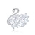cheap Brooches-Women&#039;s Brooches Classic Swan Artistic Luxury Elegant Brooch Jewelry Silver For Wedding Gift Engagement Work Promise