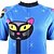 cheap Bike Accessories-21Grams Women&#039;s Cycling Jersey Short Sleeve Bike Jersey Top with 3 Rear Pockets Breathable Quick Dry Moisture Wicking Mountain Bike MTB Road Bike Cycling Blue Cat Animal Sports Clothing Apparel