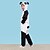 abordables Pyjamas Kigurumi-Adulte Pyjama Kigurumi Tenues de nuit Camouflage Panda Bande dessinée Combinaison de Pyjamas Charme Cosplay Déguisements Polaire Cosplay Pour Homme Femme Garçon Noël Pyjamas Animale Dessin animé